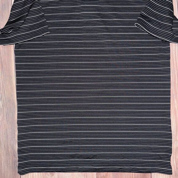 Men’s Under Armour Small Black Striped Polo Shirt - Picture 4 of 6